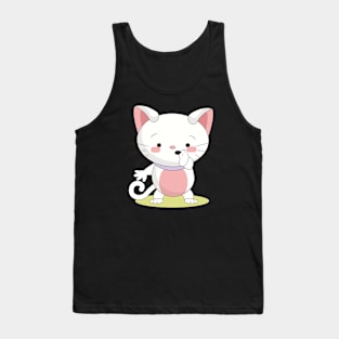 cat funny so cute Tank Top